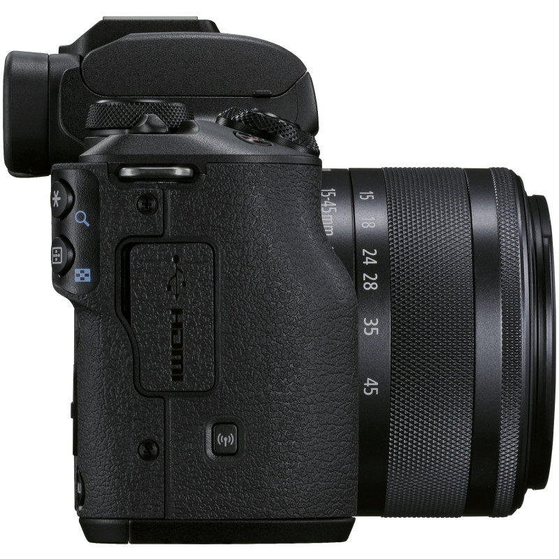 Canon Цифрова фотокамера  EOS M50 Mk2 + 15-45 IS STM Lifestream Kit Black