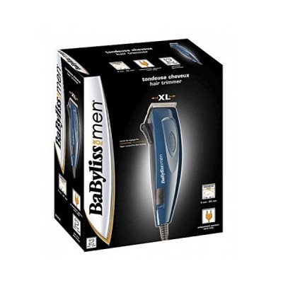 BaByliss Машинка для стриження, від мережі, насадок-8, сталь, синій