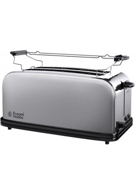 Russell Hobbs Тостер Oxford 1600Вт, довгі слоти на 4 тости, метал, сріблястий