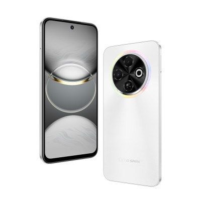 TECNO Смартфон Spark 30C (KL5n) 6.67` 4/128ГБ, 2SIM, 5000мА рік, Orbit White