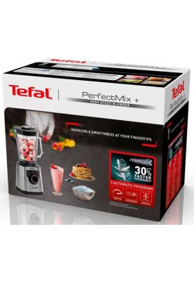 Tefal Блендер стаціонарний Perfect mix+, 1200Вт, чаша-1750мл, скло, сталь-чорний