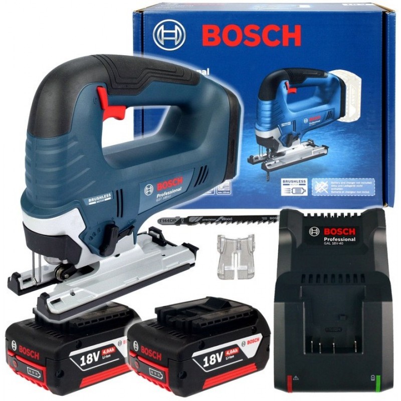 Bosch Лобзик GST 185-LI, акумуляторний 18В, Акб 2х4Аг