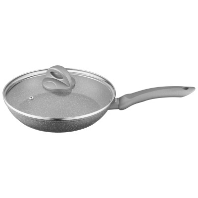 ARDESTO Сковорідка Gemini Gourmet з кришкою 24 см, сірий, алюміній