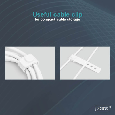 Digitus USB-C > Lightning заряджання/синхронізації, 1м, USB 2.0, 60W, силіконовий, білий