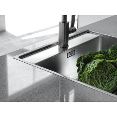 Franke Кухонна мийка Maris MRX 210-40 TL/127.0598.748/нержав.сталь полірована/510х430х180/врівень зі стільницею SlimTop