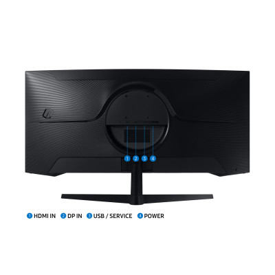 Samsung Монітор Samsung 34" Odyssey G5 C34G55TWW D-Sub, 2xHDMI, DP, VA, 3440x1440, 21:9, 165Hz, 1ms, CURVED Samsung Монітор Samsung 34" Odyssey G5 C34G55TWW D-Sub, 2xHDMI, DP, VA, 3440x1440, 21:9, 165Hz, 1ms, CURVED