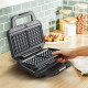 Tefal Мультимейкер UltraCompact 3in1 700Вт, тефлон, 3 пластини, корпус-метал, чорно-сірий
