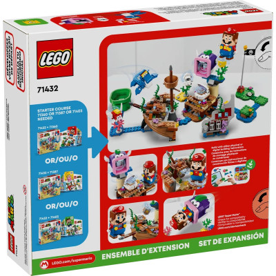 LEGO Конструктор Super Mario Пригоди Dorrie на затонулому кораблі. Додатковий набір