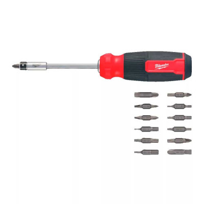 Milwaukee Викрутка, 27 насадок, ручка двокомпонентна, (Hex, PH, SL, PZ, Torx), сталь CrV