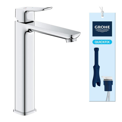 Grohe Змішувач для раковини QuickFix Dice XL-розміру, довж. виливу - 161мм, неповоротний, 1 важіль, хром