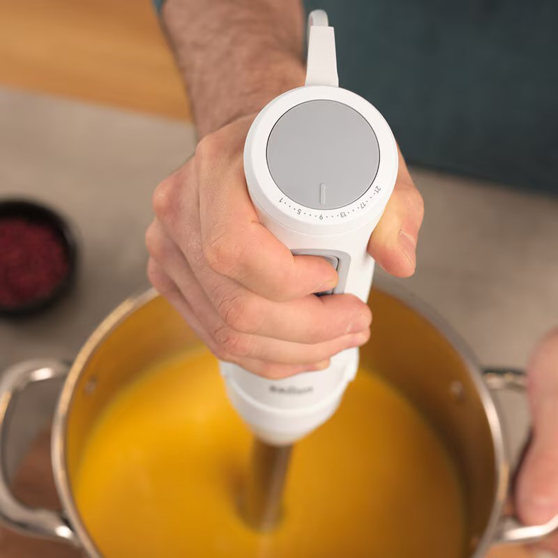 Braun Блендер заглибний MultiQuick 5, 1000Вт, чаша-600мл, вінчик, міні-подріб., білий