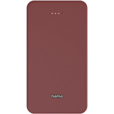 HAMA Акумулятор портативний літій-іонний Power Bank Hama 20000 мА·рік, USB-C, USB-A, red