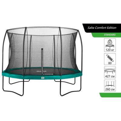 Salta Батут Comfort Edition круглий 427 см Green