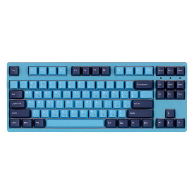 Akko Клавіатура механічна 3087 Mirror of Sky 87Key, Cherry MX Brown, USB-A, EN/UKR, No LED, Блакитний