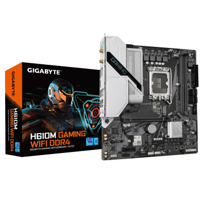 Gigabyte Материнська плата H610M GAMING WF DDR4 s1700 H610 2xDDR4 M.2 HDMI DP mATX