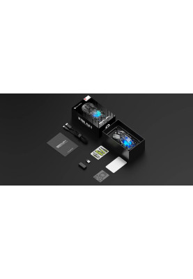 GravaStar Миша Mercury M2, BT/WL/USB-A, RGB, чорно-прозорий