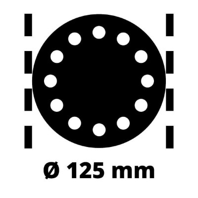 Einhell Шліфмашина ексцентрикова TE-RS 40 E400Вт 125 мм 12000-24000кол·хв 1.87кг