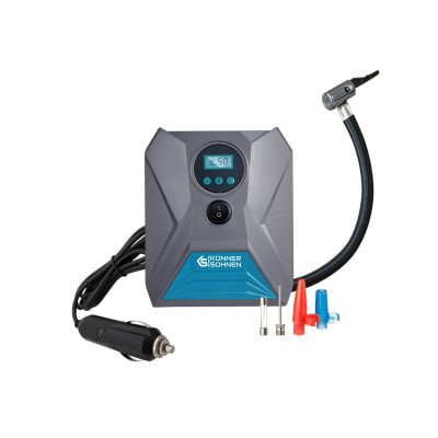 Könner & Söhnen Автомобільний компрессор KS P10, 12В, 120Вт, 150psi, 25л/хв, 0.8кг