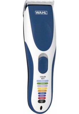 Wahl Набір для стрижки WAHL Color Pro Cordless, мережа акум., гребінець, ножиці, сталь, синій