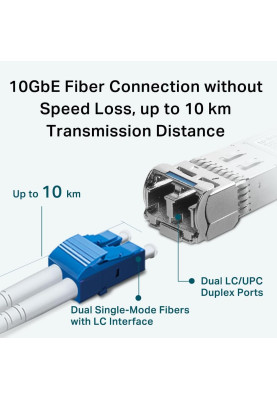 TP-Link Трансівер SFP+ TP-LINK TL-SM5110-LR 10GBase-LR, SM, 10km, LC