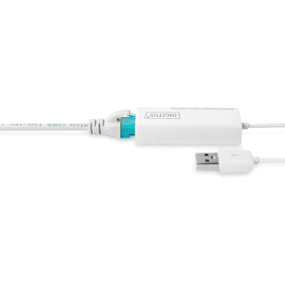 Digitus Адаптер USB 3.0 to Gigabit Ethernet, білий Digitus Адаптер USB 3.0 to Gigabit Ethernet, білий