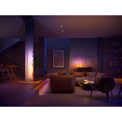 Philips Hue Торшер розумний Signe, 2000K-6500K, RGB, Gradient, ZigBee, димування, 145см, білий