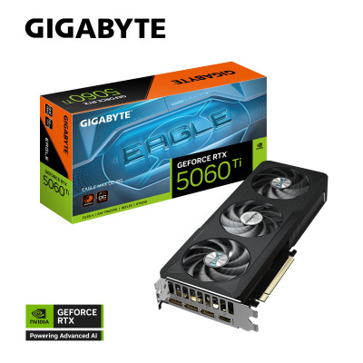 Gigabyte Відеокарта GeForce RTX 5060 Ti 16GB GDDR7 EAGLE MAX OC