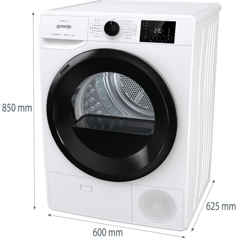 Gorenje Сушильна машина DNE82/GN тепловий насос