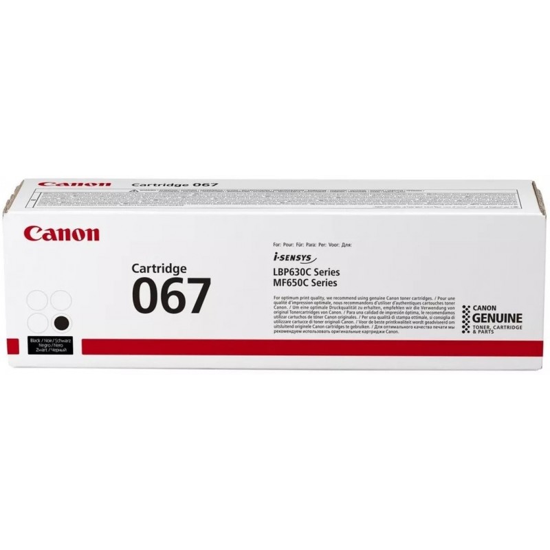 Canon Картридж 067 MF651Cw/MF655Cdw/MF657Cdw/LBP631Cw/LBP633Cdw Black (1350 стор.)