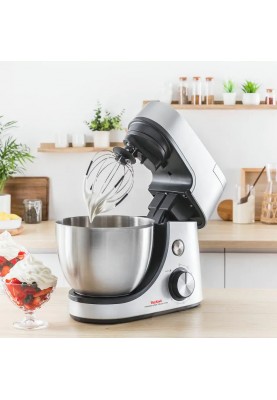 Tefal Кухонна машина Masterchef Gourmet 1100Вт, чаша-нержавіюча сталь, корпус-метал, насадок-6, сірий