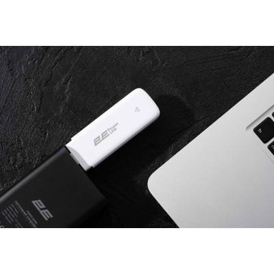 2E Мобільний маршрутизатор PowerLink (MiFi-1 2024) LTE, Wi-Fi4, 1xUSB, 1xCRC9 білий