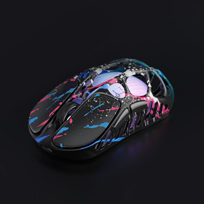 GravaStar Миша Mercury X Pro, 8K, BT/WL/USB-A, RGB, Neon Graffiti