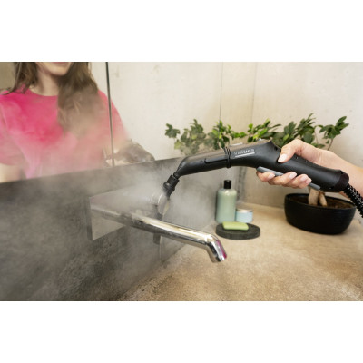 Karcher Пароочиститель SC 4 Deluxe Iron, 2200Вт, 1300мл, 4Бар, утюг, швабра, білий