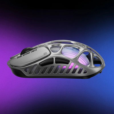 GravaStar Миша Mercury X, BT/WL/USB-A, RGB, сірий