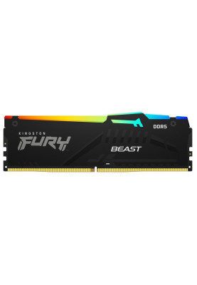 Kingston Пам'ять ПК DDR5 64GB KIT (32GBx2) 5200 FURY Beast RGB
