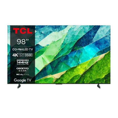 TCL Телевізор 98" MiniLED 4K 144Hz Smart Google TV Titan ONKYO sound