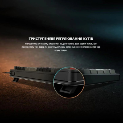 MSI Клавиатура мембранная MSI FORGE GK110 UA 98key, USB-A, EN/UKR/RU, LED, чорний