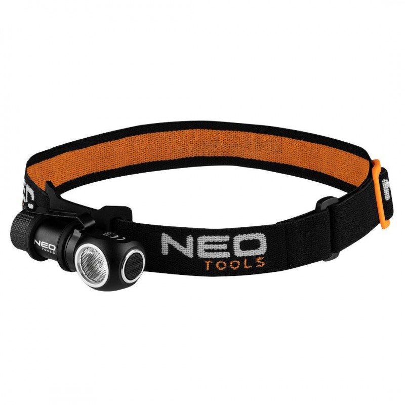Neo Tools Ліхтар налобний, акум. USB, 700 мАг, 3,7 Li-ion, 6Вт, 600 лм