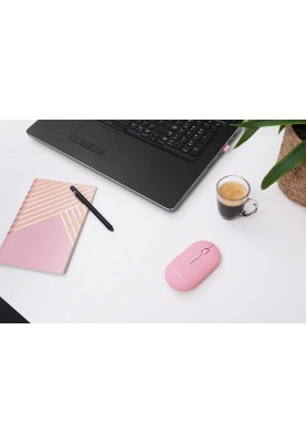 Trust Миша Puck Rechargeable Ultra-Thin BT WL Silent Pink