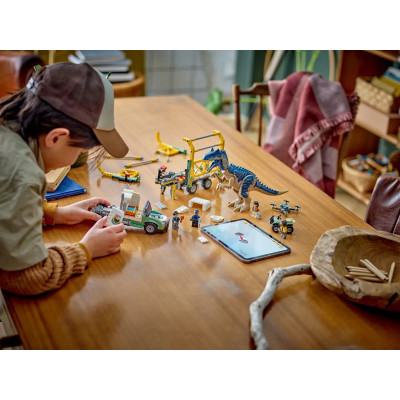 LEGO Конструктор Jurassic World Місії динозаврів: Вантажівка для перевезення алозавра