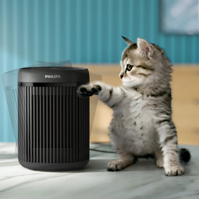 Philips Тепловентилятор Series 2000, 15м2, 1500Вт, електр. упр-ня, кераміч.нагрів.елемент, темно-сірий