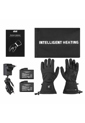 2E Tactical Рукавички з підігрівом Touch Plus Black, розмір M/L