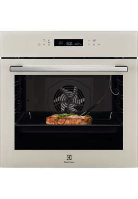 Electrolux Духова шафа електрична, 72л, A+, дисплей, конвекція, шампань