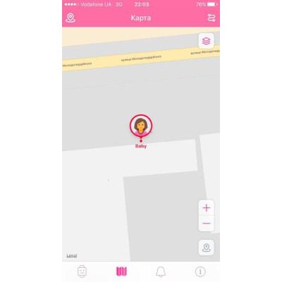 GoGPSme телефон-годинник з GPS трекером К23[K23BLWH]