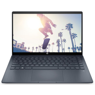HP Ноутбук Pavilion x360 14-ek0015ua 14" FHD IPS, Intel i5-1235U, 16GB, F1024GB, UMA, DOS, синій