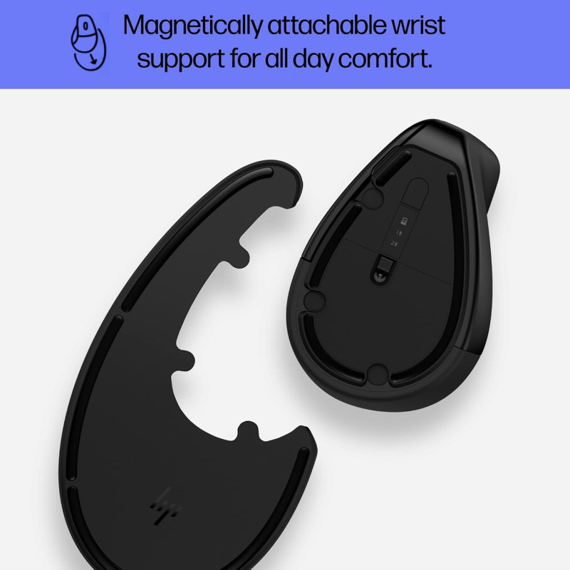 HP Миша 920 Ergonomic Vertical, USB-A/WL/BT, чорний