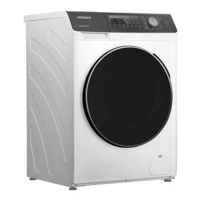 Hitachi Прально-сушильна машина фронтальна, 8(5)кг, 1400, A, 60см, дисплей, пара, інвертор, білий