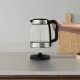 Electrolux Електрочайник, 1,7л, Strix, скло, чорний+нерж