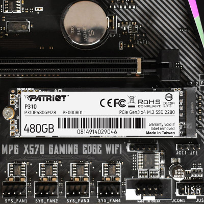 Patriot Накопичувач SSD M.2 480GB Patriot PCIe 3.0 P310