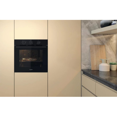 Whirlpool Духовий шафа електричний, 71л, A, конвекція, чорний